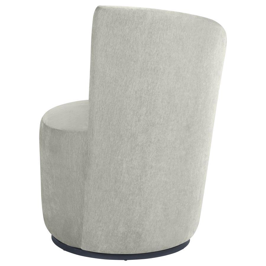 Nueva - Upholstered Swivel Chair Curved Backrest by Coaster Fine Furniture | Bel Furniture
