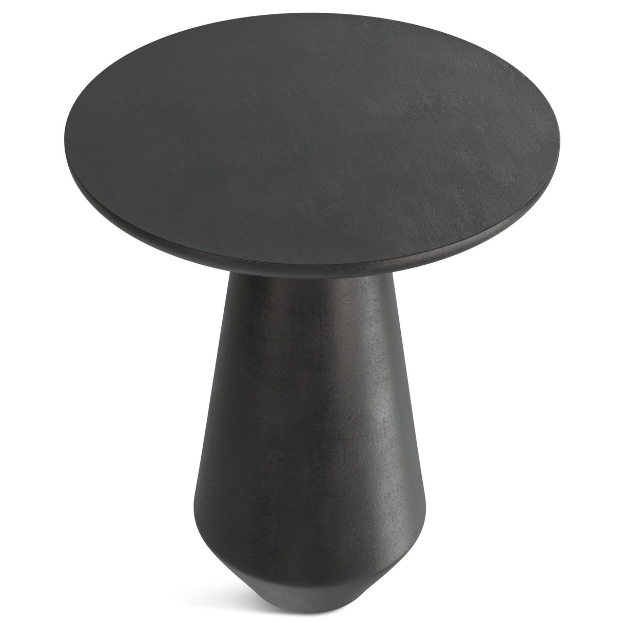 Gloria - Cast Aluminum Side Table - Black by Simpli-Home | Bel Furniture