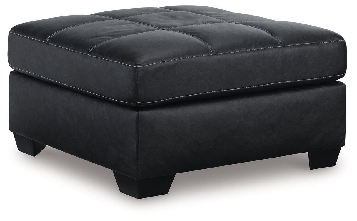 Barlin Mills - Oversized Accent Ottoman Black by Benchcraft® | Bel Furniture