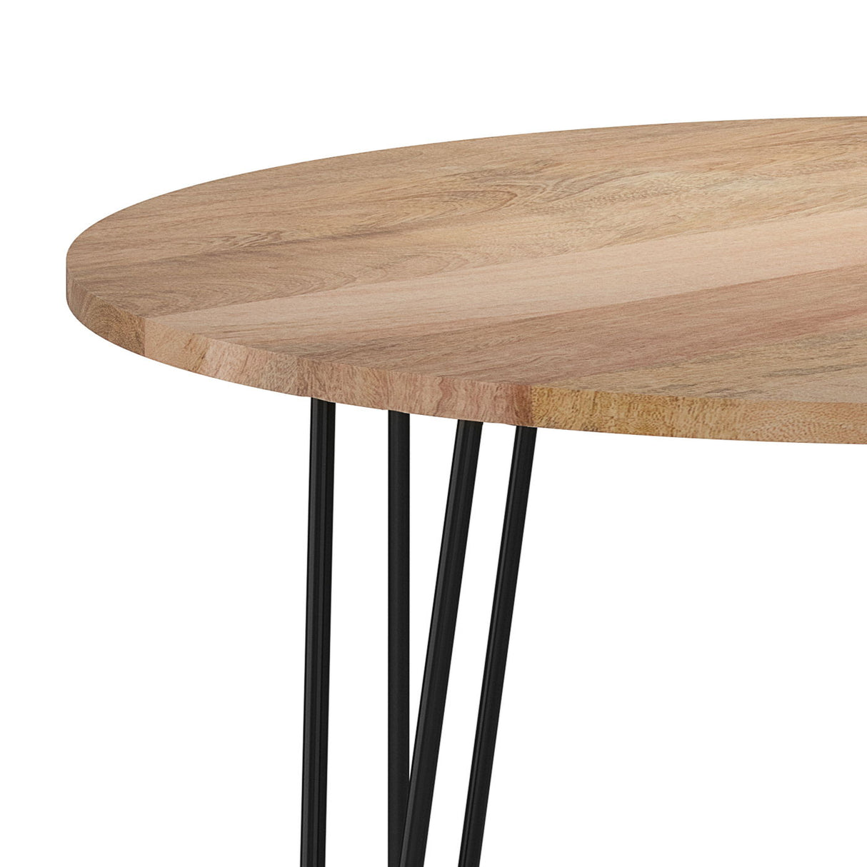 Hunter - Round Dining Table - Natural by Simpli-Home | Bel Furniture
