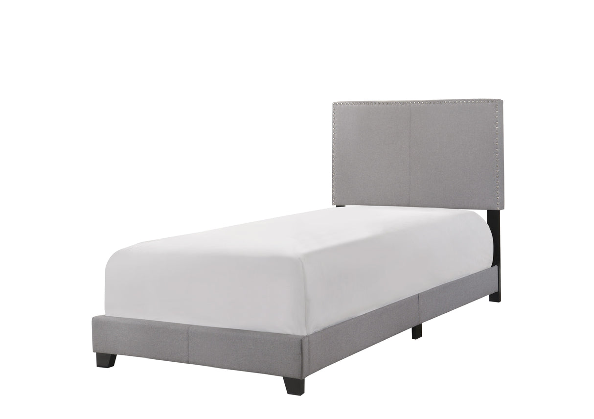 Erin - Bed Gray Twin by Crown Mark | Bel Furniture