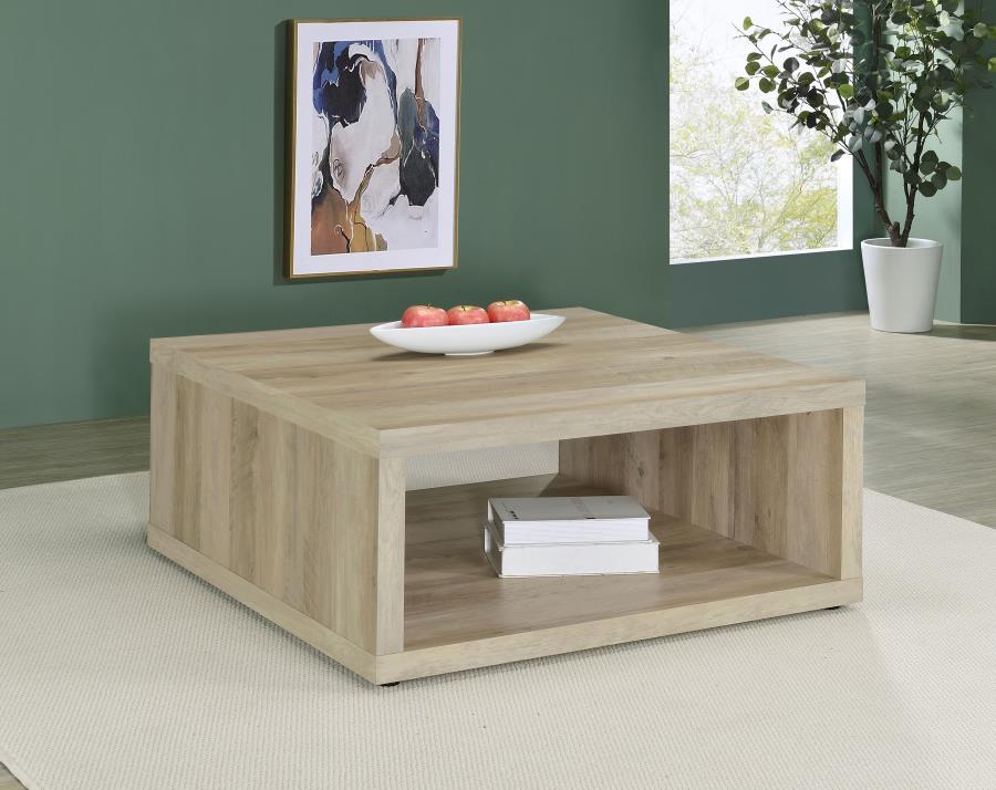 Frisco - Square Engineered Wood Coffee Table by CoasterEveryday | Bel Furniture