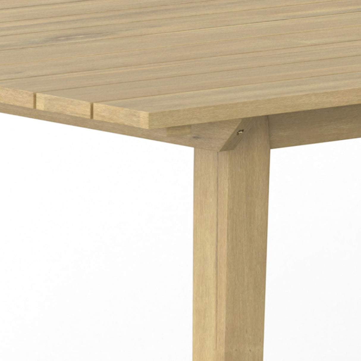 Kona - Outdoor Dining Table - Light Teak by Simpli-Home | Bel Furniture