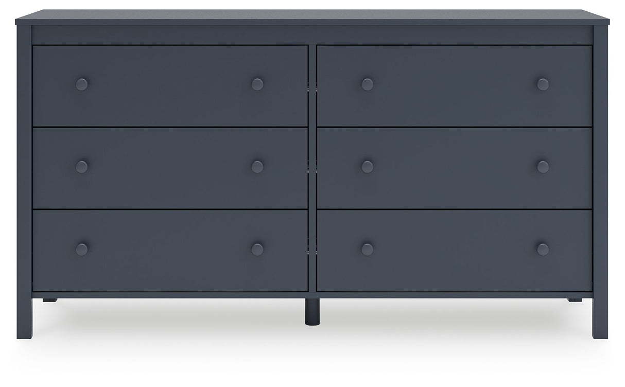 Simmenfort - Navy Blue - Six Drawer Dresser by Signature Design by Ashley® | Bel Furniture