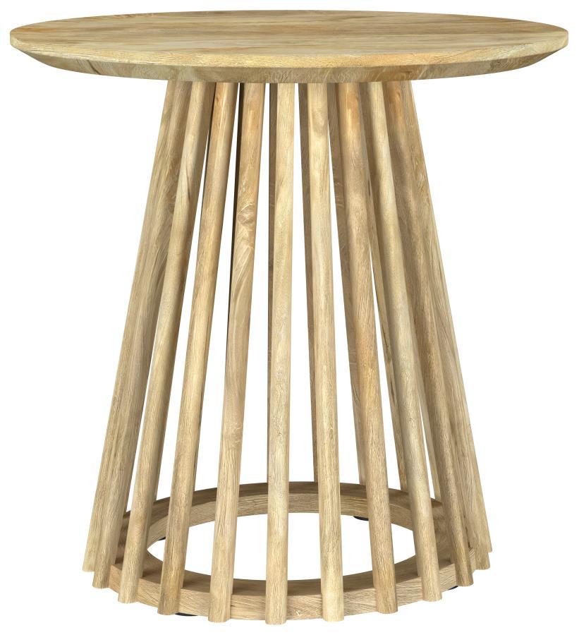 Touhy - Round Solid Wood Table Light Brown End Tables by Coaster Fine Furniture | Bel Furniture