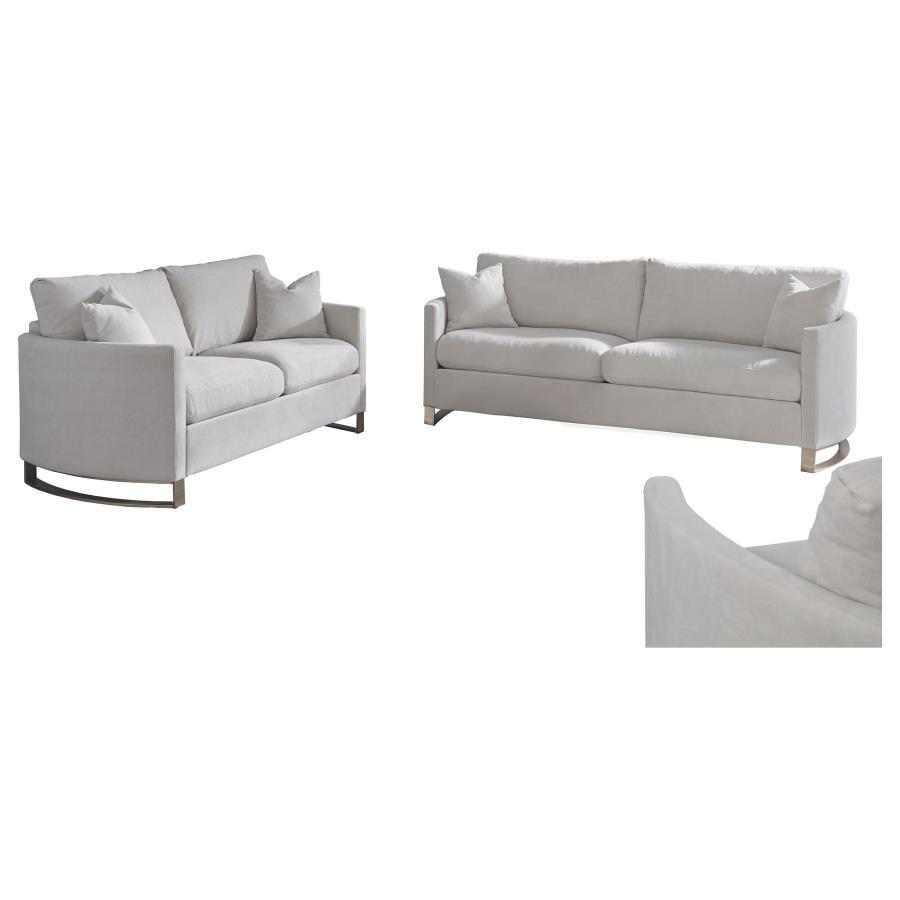 Corliss - Upholstered Arched Arm Sofa Set by CoasterElevations | Bel Furniture