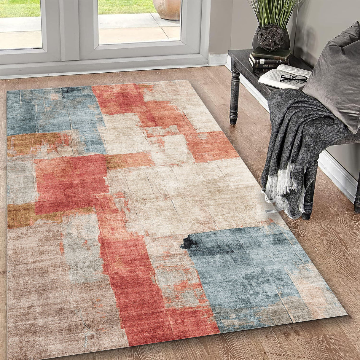 Toucan - Washable Non - Slip Area Rug - Ivory Multi by Icona Home Decor | Bel Furniture
