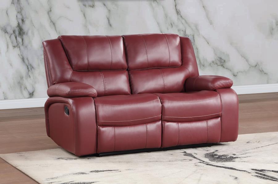 Camila - Upholstered Motion Reclining Loveseat by Coaster Fine Furniture | Bel Furniture