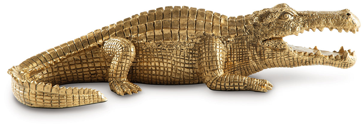 Lauretman - Antique Gold Finish - Sculpture by Signature Design by Ashley® | Bel Furniture