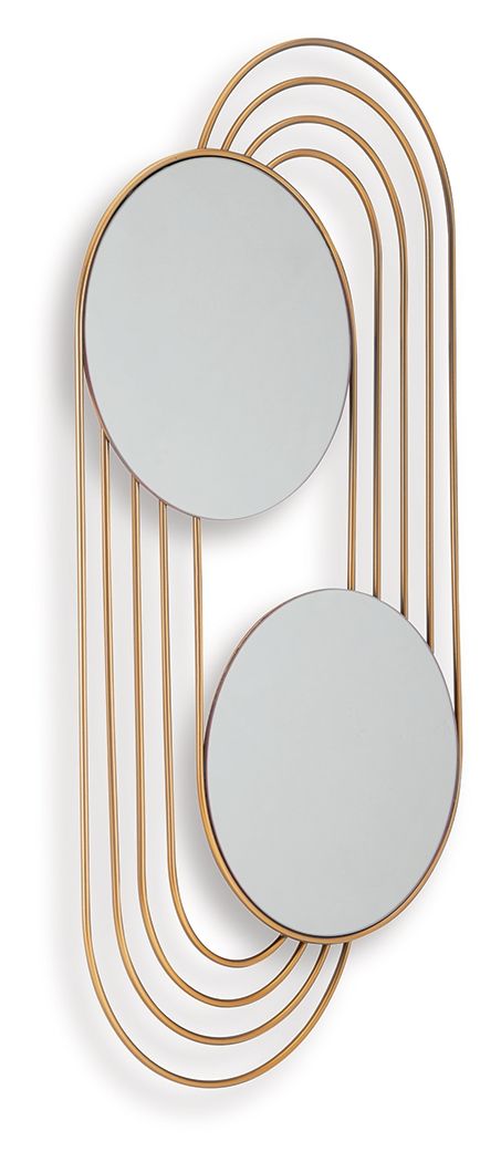 Warrenley - Gold Finish - Accent Mirror by Signature Design by Ashley® | Bel Furniture