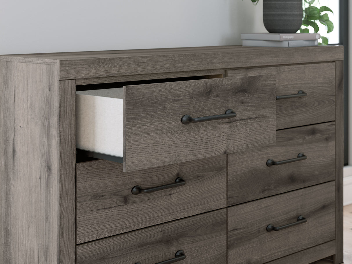 Graystorm - Brown Gray - Six Drawer Dresser by Signature Design by Ashley® | Bel Furniture