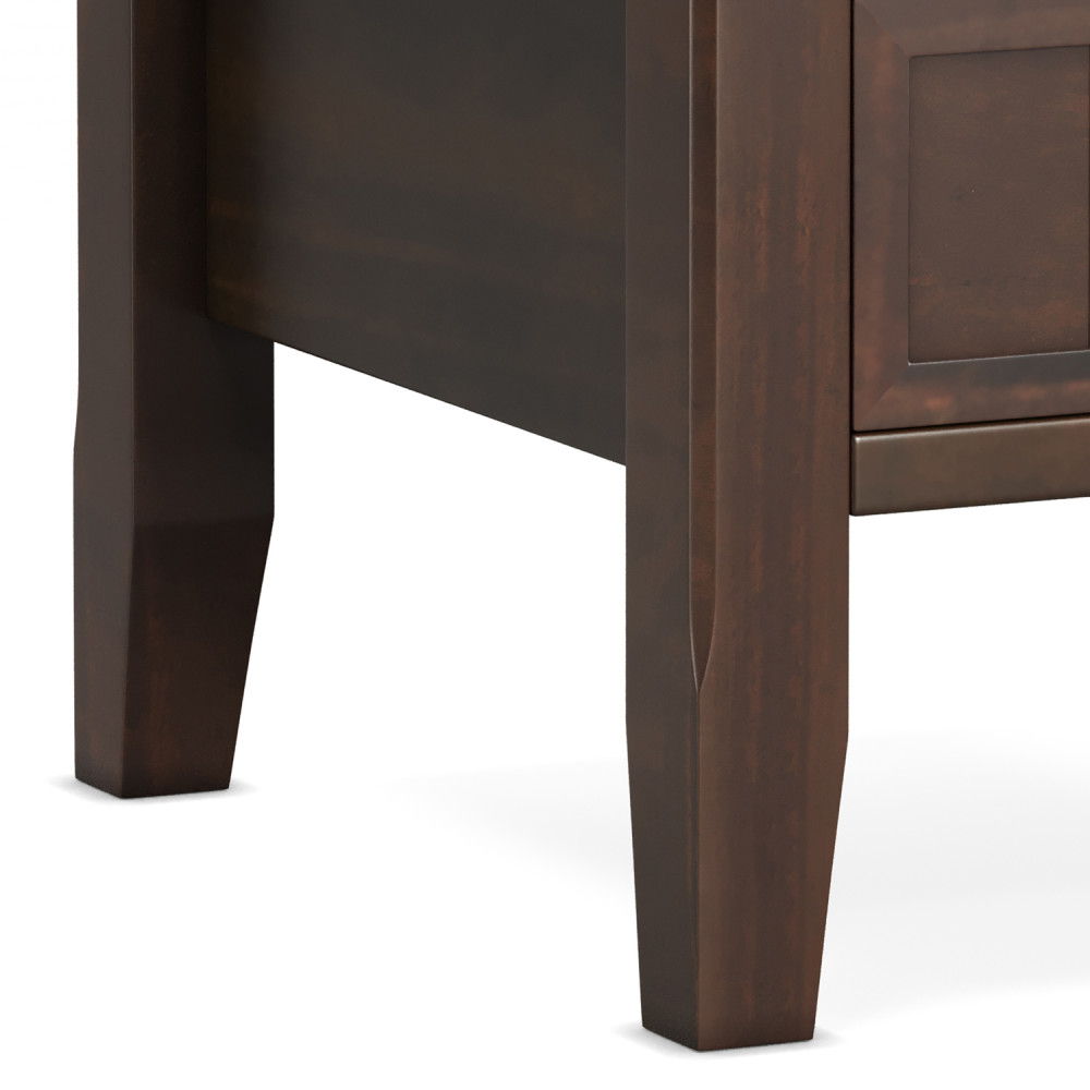 Acadian - End Table With Drawer - Brown by Simpli-Home | Bel Furniture