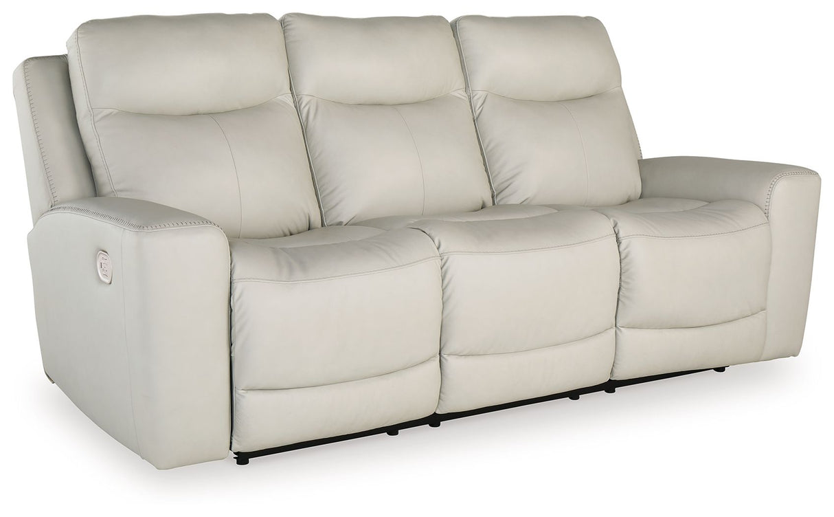 Mindanao - Coconut - 3 Pc. - Power Reclining Sofa, Power Reclining Loveseat With Console, Power Recliner by Signature Design by Ashley® | Bel Furniture