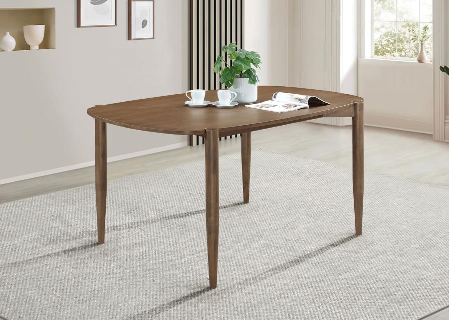 Dortch - Oval Solid Wood Dining Table - Walnut by CoasterEveryday | Bel Furniture