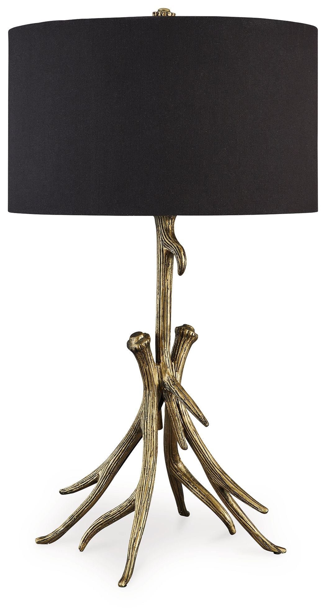 Josney - Antique Gold Finish - Metal Table Lamp by Signature Design by Ashley® | Bel Furniture