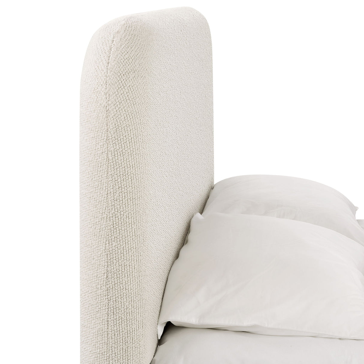 Linton - Upholstered Platform Bed With Curved Headboard