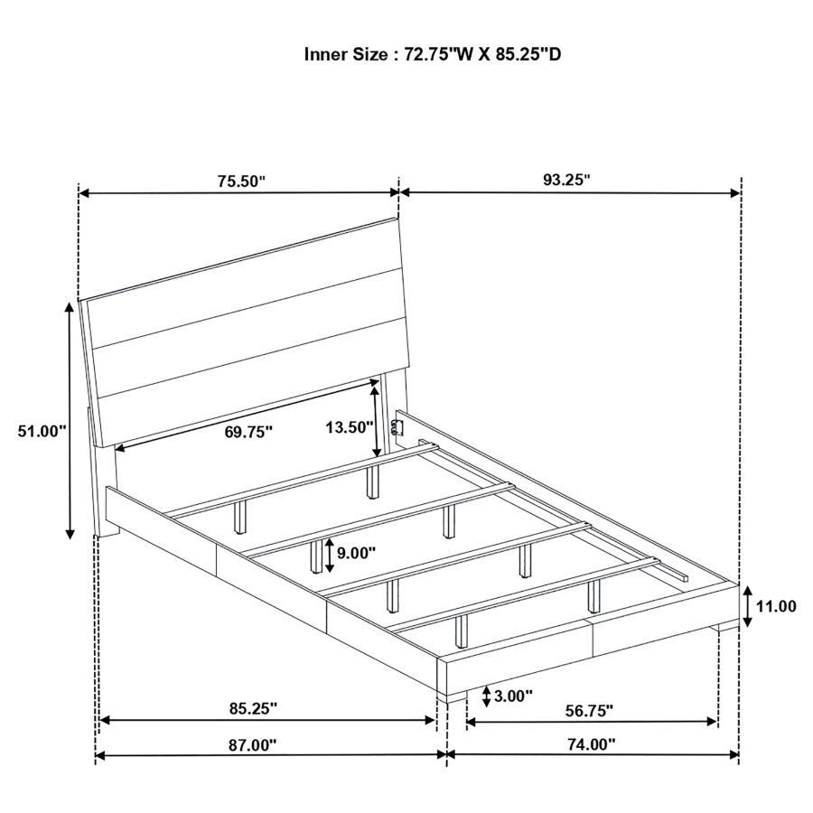 Felicity - Contemporary Panel Bed Bedroom Set