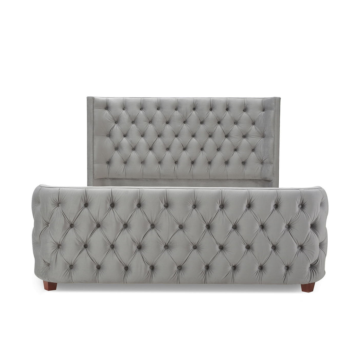 Brooklyn - Tufted Panel Bed Headboard And Footboard Set by Jennifer Taylor Home | Bel Furniture