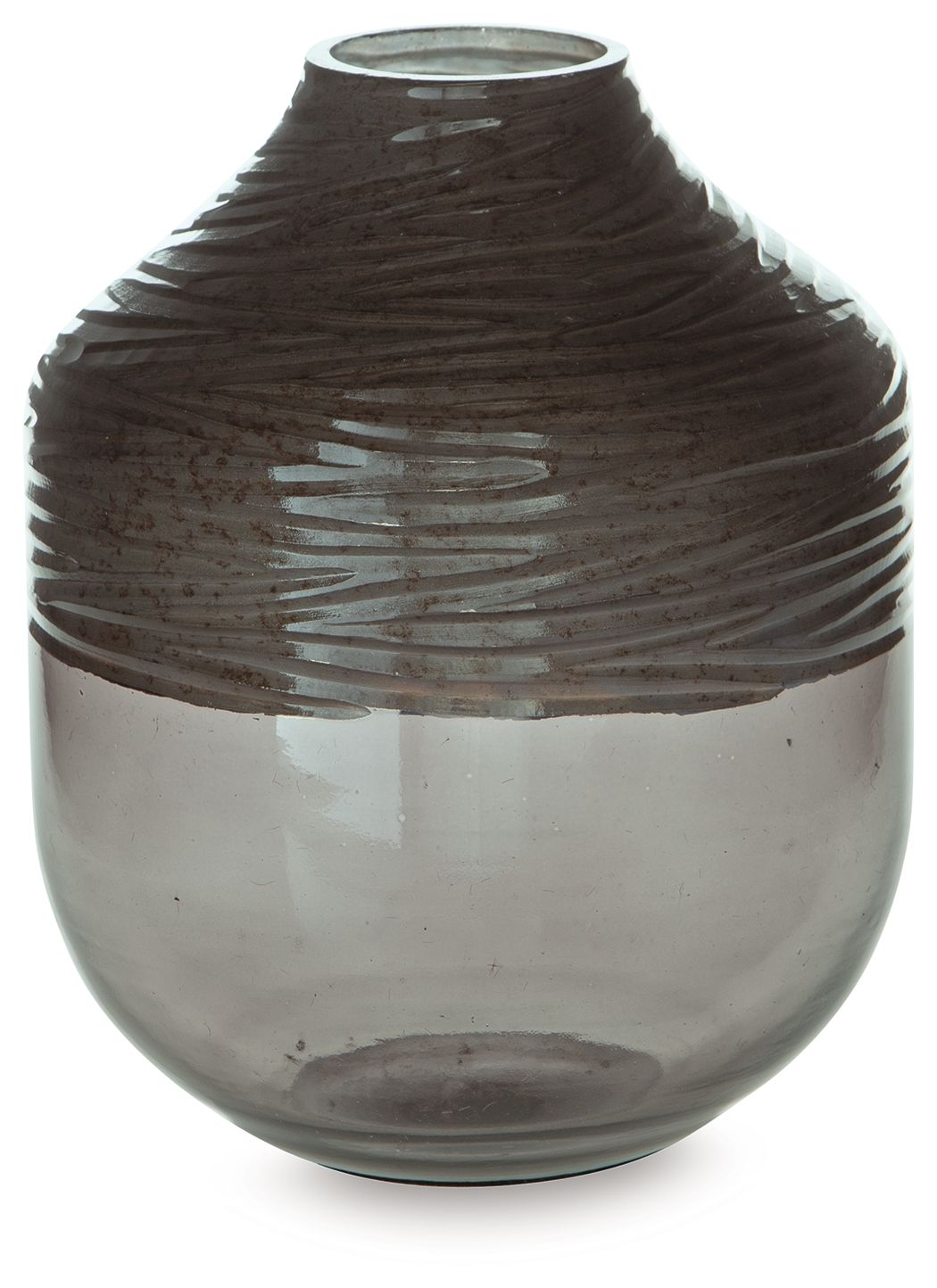 Harpwick - Vase Dark Gray 8"W x 8"D x 10"H by Signature Design by Ashley® | Bel Furniture