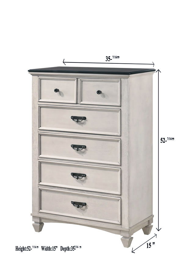 Sawyer - Chest - Antique White by Crown Mark | Bel Furniture