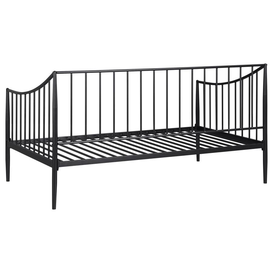 Newbury - Metal Twin Daybed Bed Frame - Matte Black