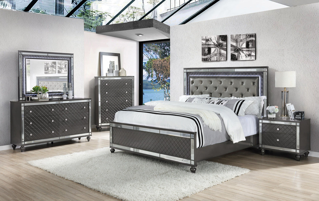 Refino - Chest - Gunmetal by Crown Mark | Bel Furniture