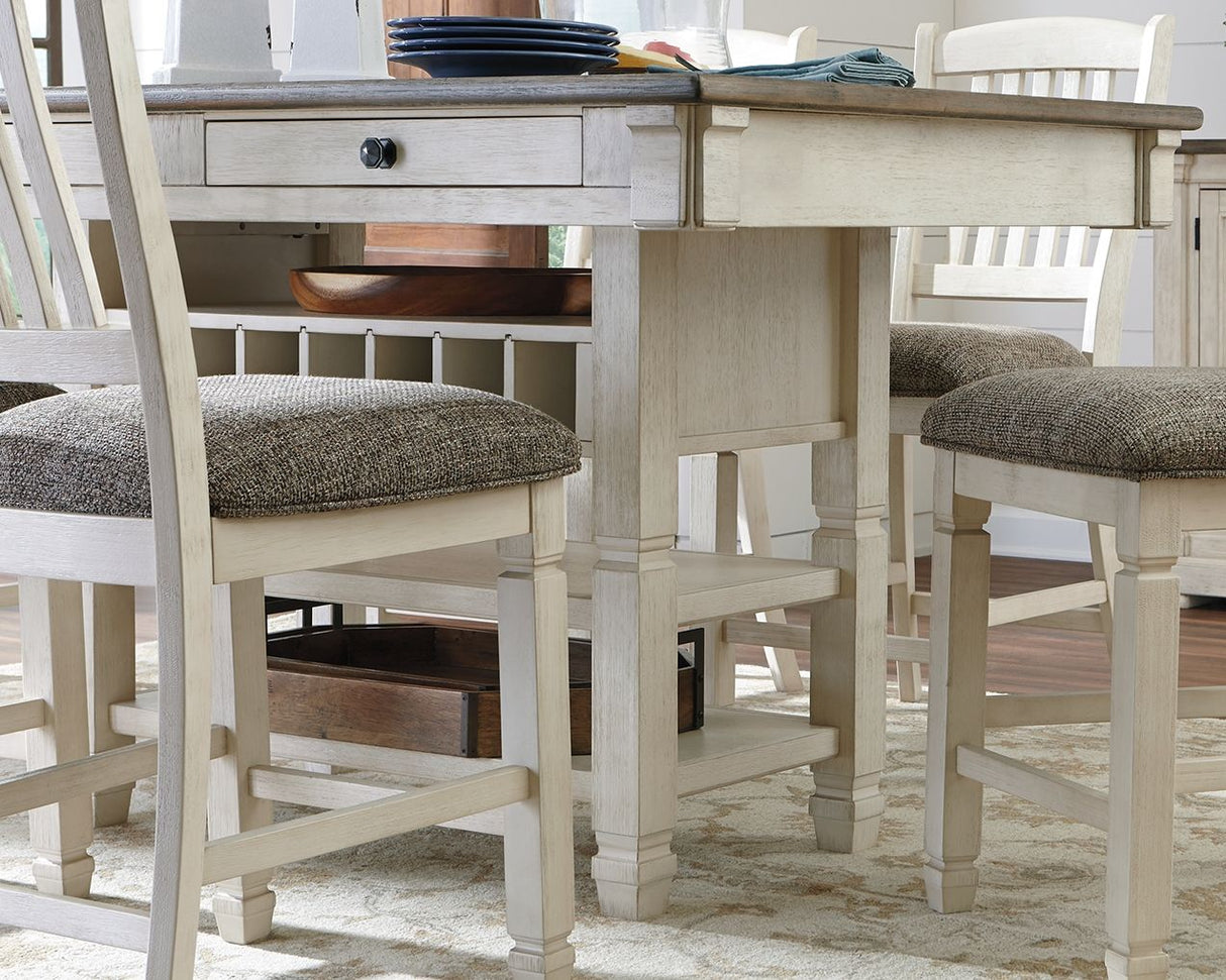Bolanburg - Beige - Rectangular Dining Room Counter Table by Signature Design by Ashley® | Bel Furniture