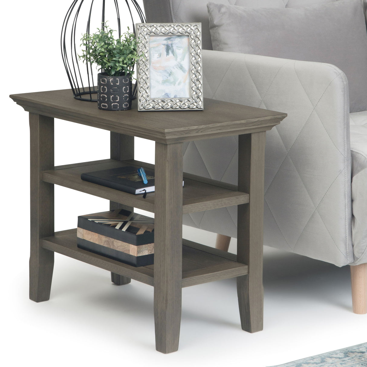 Acadian - Narrow Side Table, Handcrafted by Simpli-Home | Bel Furniture
