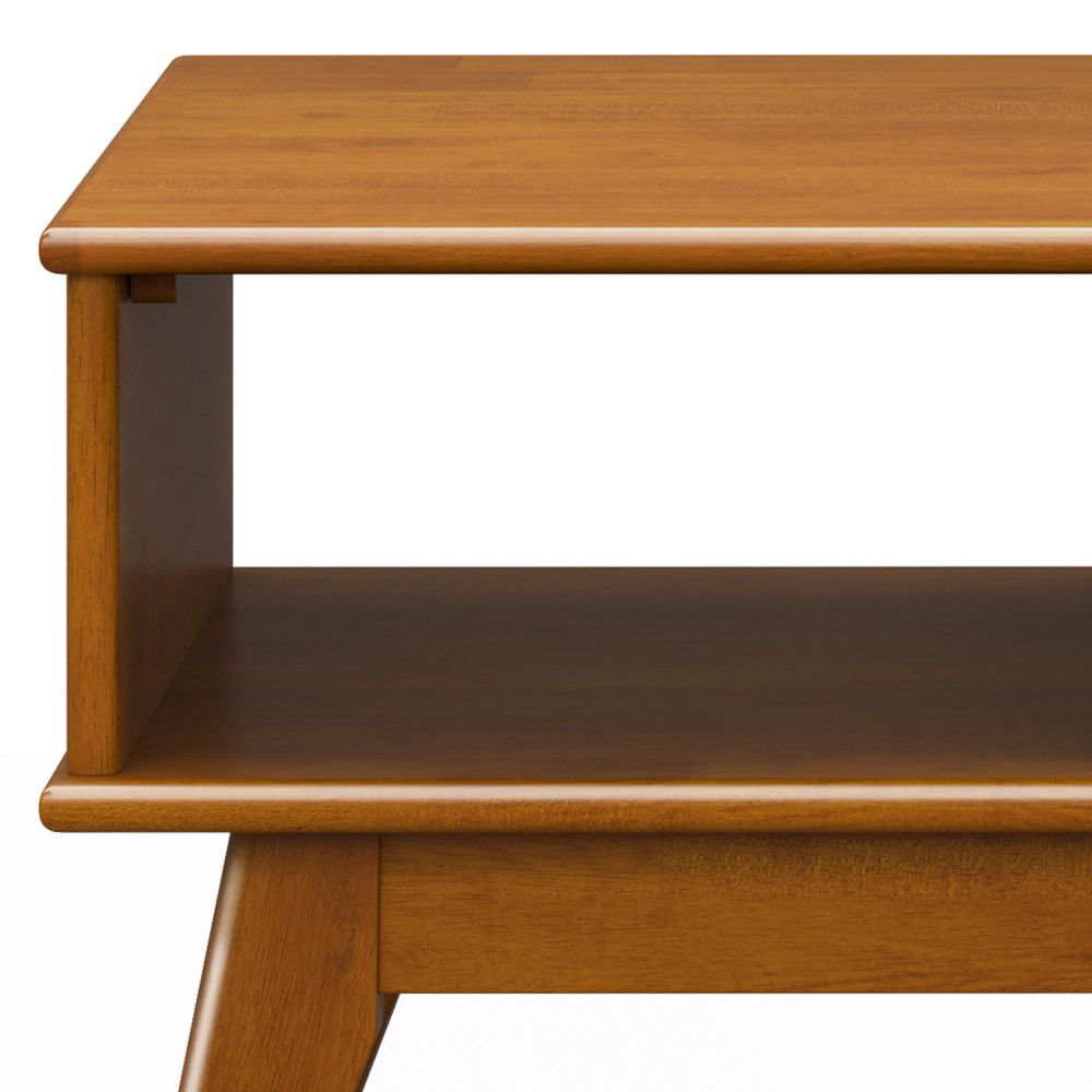 Draper - Lift Top Coffee Table - Teak by Simpli-Home | Bel Furniture