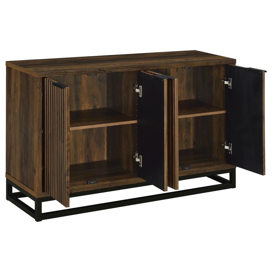 Ryatt - 4 Door Engineered Wood Accent Cabinet - Dark Pine by Coaster Fine Furniture | Bel Furniture