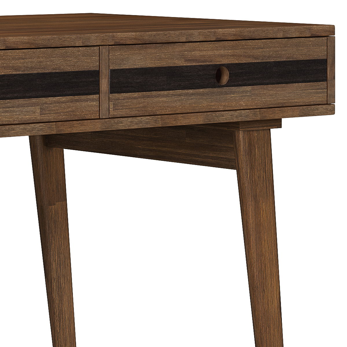 Clarkson - Desk - Rustic Natural Aged Brown by Simpli-Home | Bel Furniture