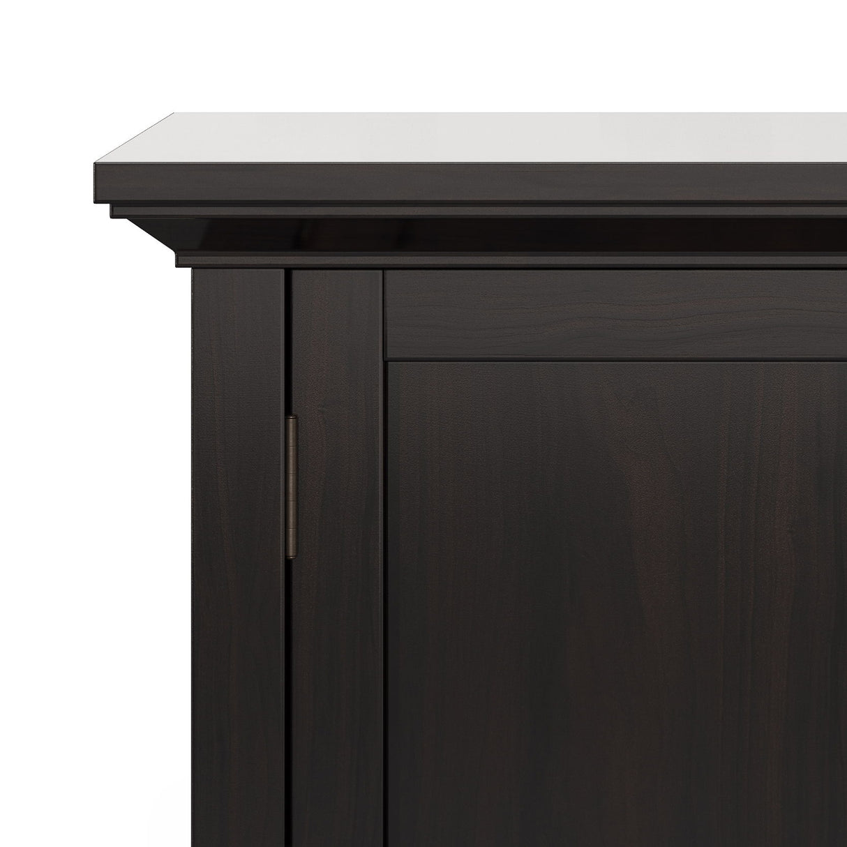 Redmond - Low Storage Cabinet - Hickory Brown by Simpli-Home | Bel Furniture