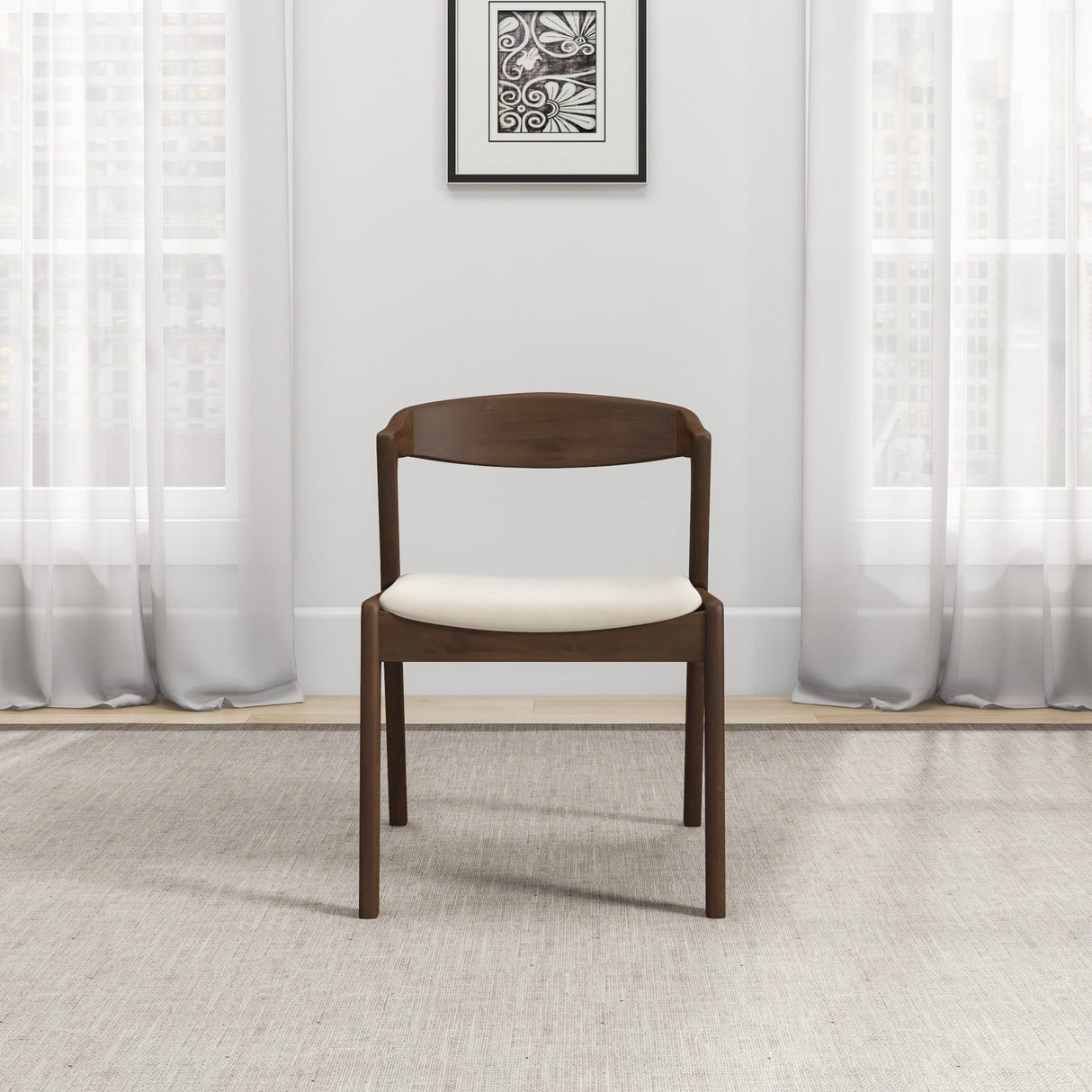 Dakota - Mid-Century Modern Velvet Dining Chair (Set of 2)