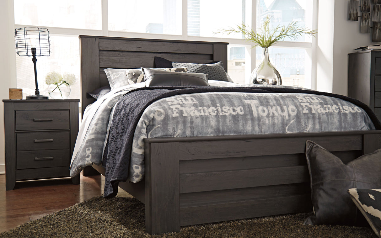Brinxton - Charcoal - Two Drawer Night Stand by Signature Design by Ashley® | Bel Furniture