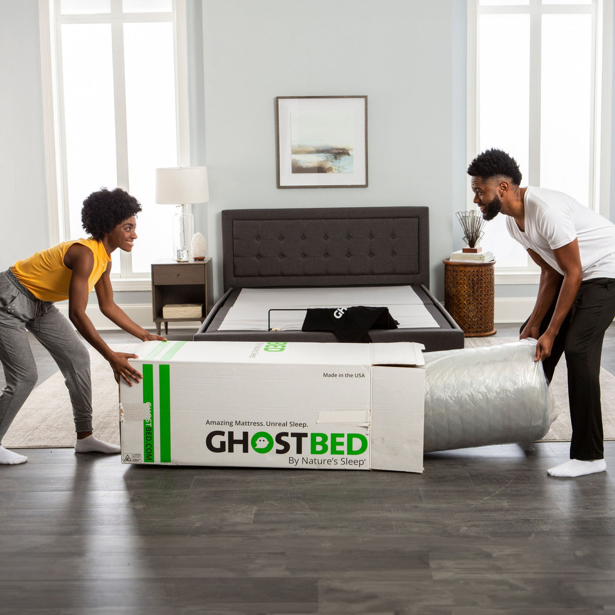 12" Profile Massage Mattress by GhostBed | Bel Furniture