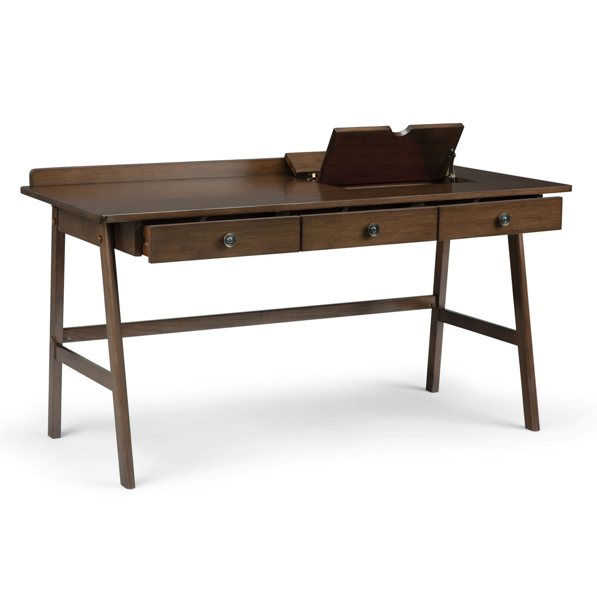 Rylie - Desk - Natural Aged Brown by Simpli-Home | Bel Furniture