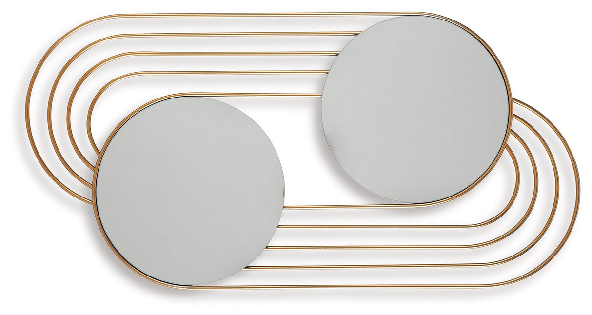 Warrenley - Gold Finish - Accent Mirror by Signature Design by Ashley® | Bel Furniture