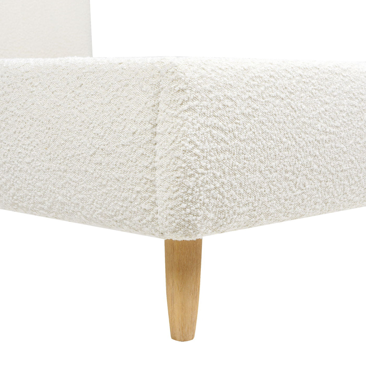 Roman - Curved Headboard Upholstered Platform Bed by Jennifer Taylor Home | Bel Furniture