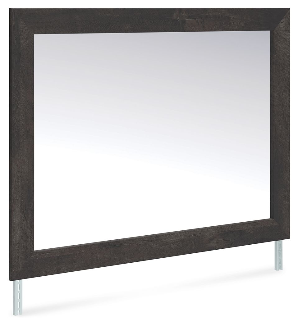 Hollivern - Dark Gray - Bedroom Mirror by Signature Design by Ashley® | Bel Furniture