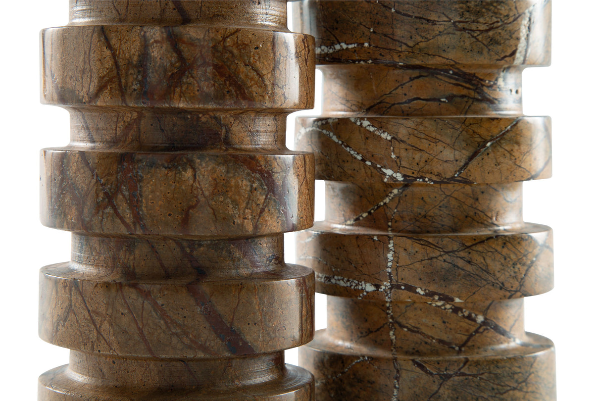 Emsleyfield - Tan - Candle Holder Set (Set of 2) by Signature Design by Ashley® | Bel Furniture