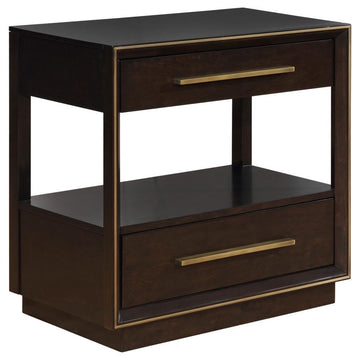Durango - 2-Drawer Nightstand Dark Brown by CoasterElevations | Bel Furniture