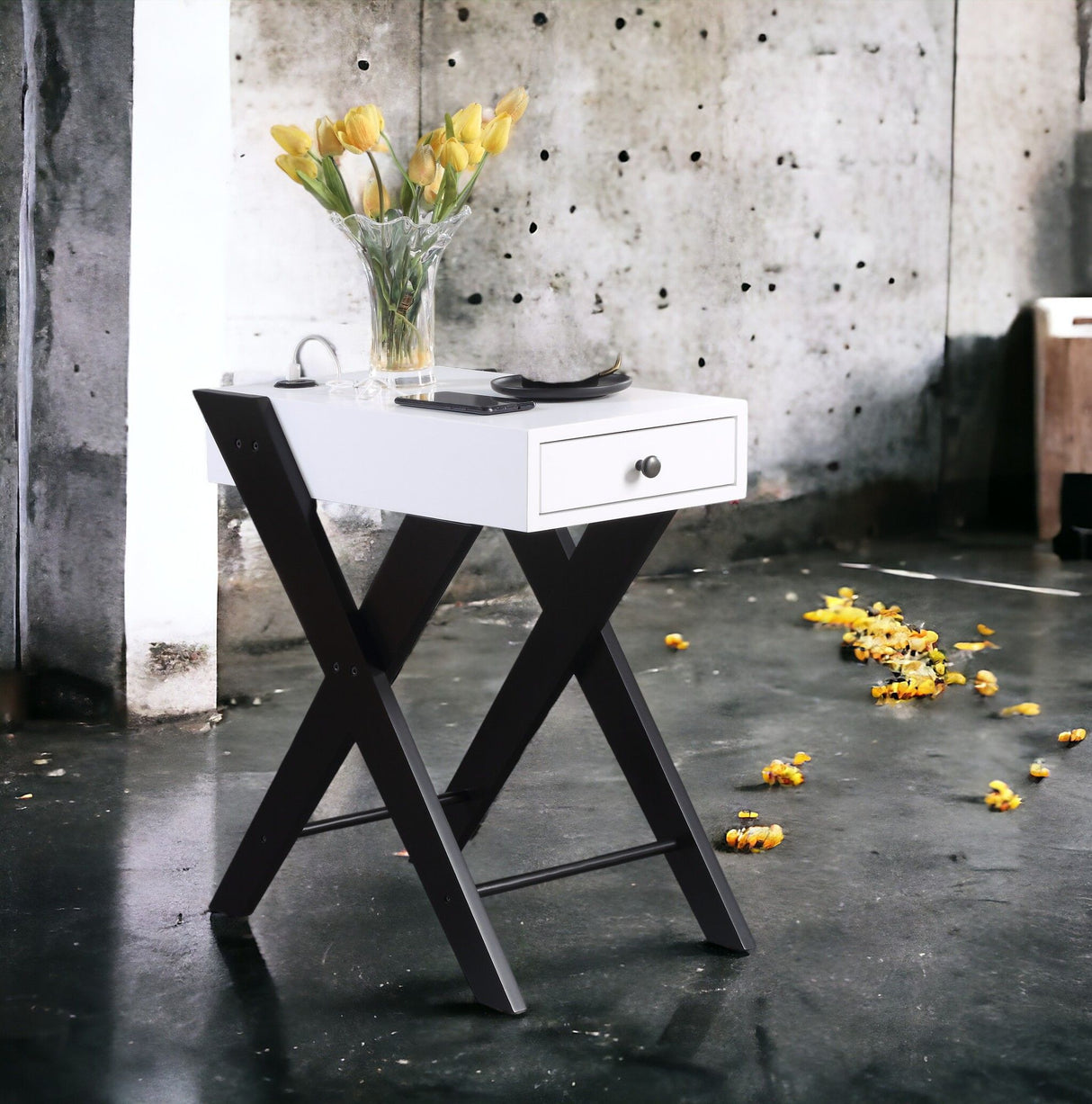 Fierce - Accent Table With Built - In USB Port by Urban Nest | Bel Furniture