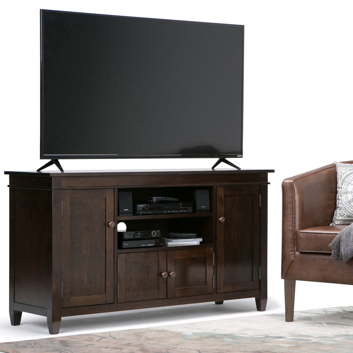 Carlton - TV Media Stand by Simpli-Home | Bel Furniture