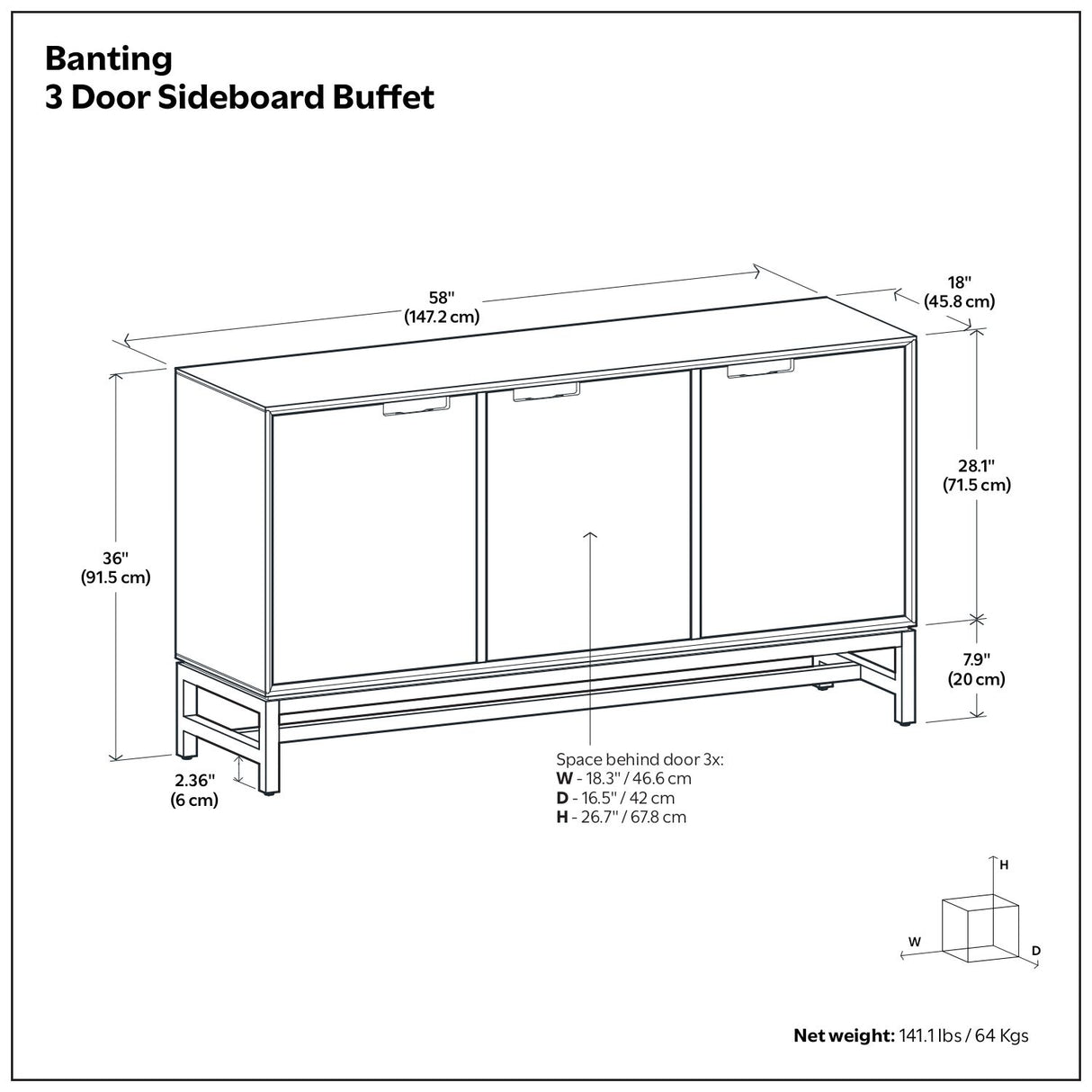 Banting - Door Sideboard Buffet