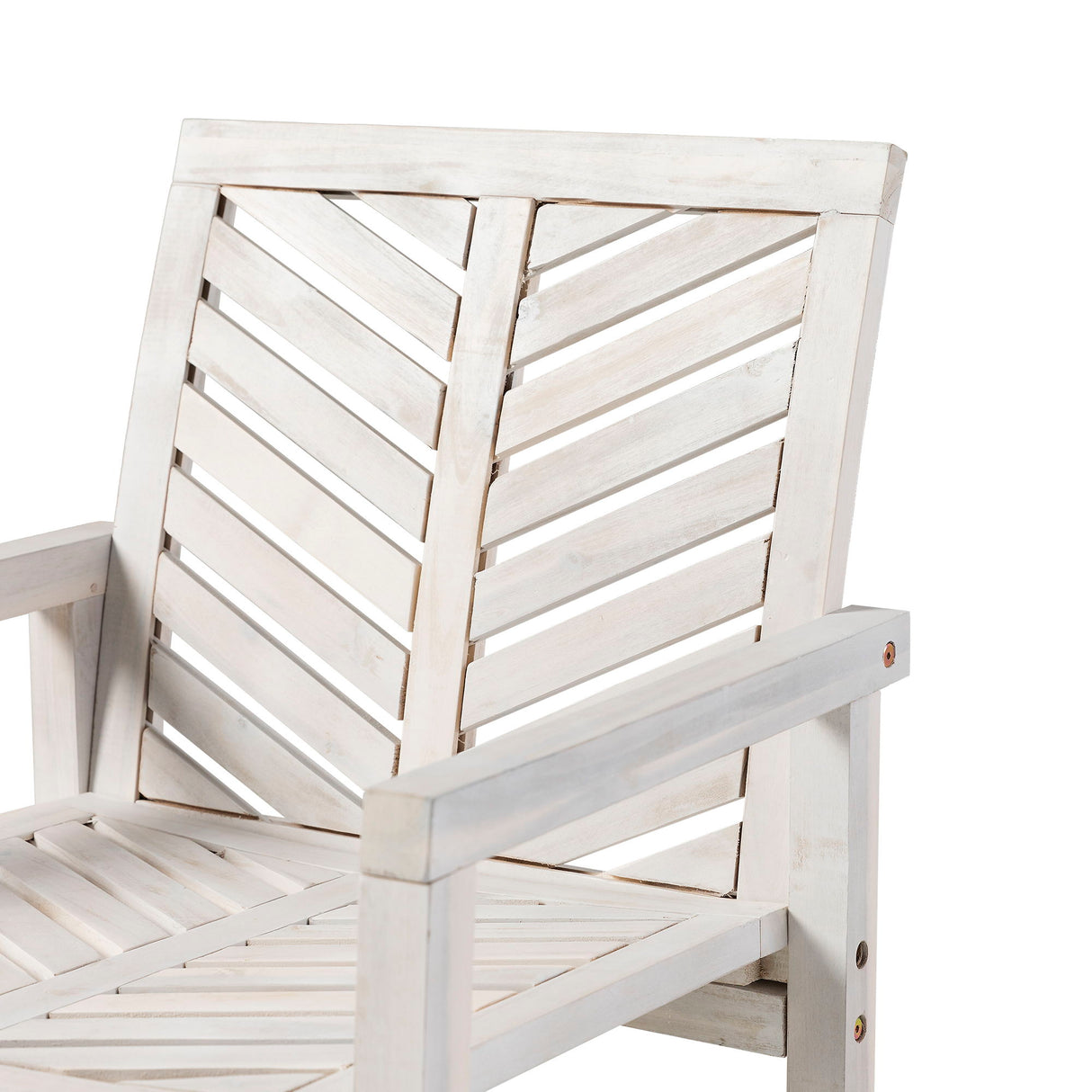 Modern 2 Piece Chevron Patio Chairs by Walker Edison | Bel Furniture