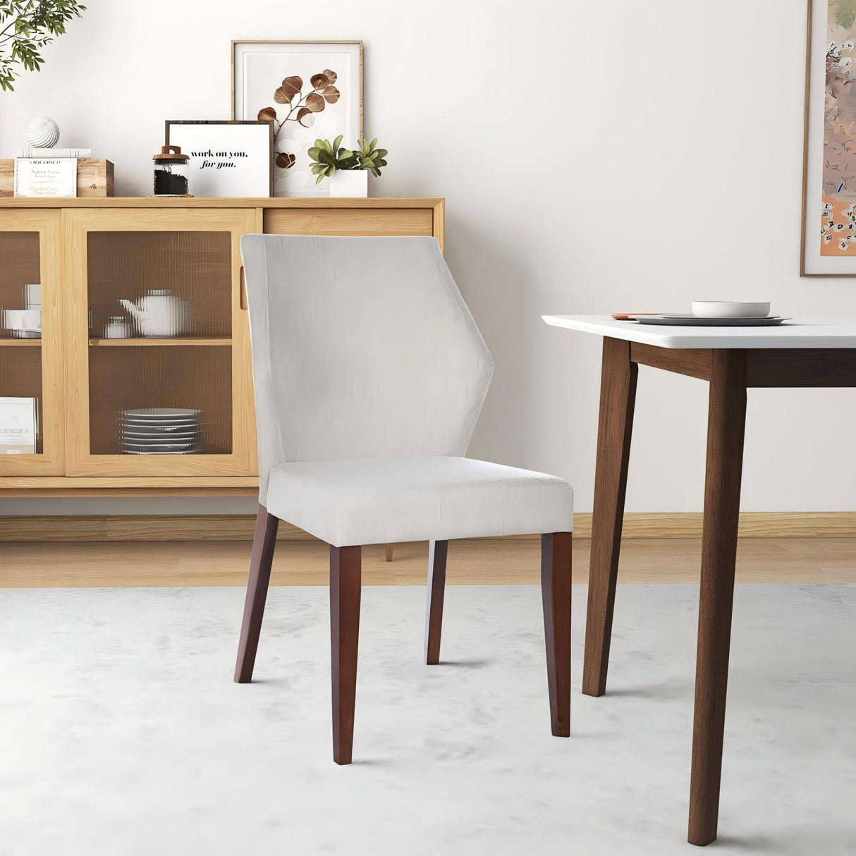 Luca - Dining Chair (Set of 2) - Light Gray by Ashcroft Furniture | Bel Furniture