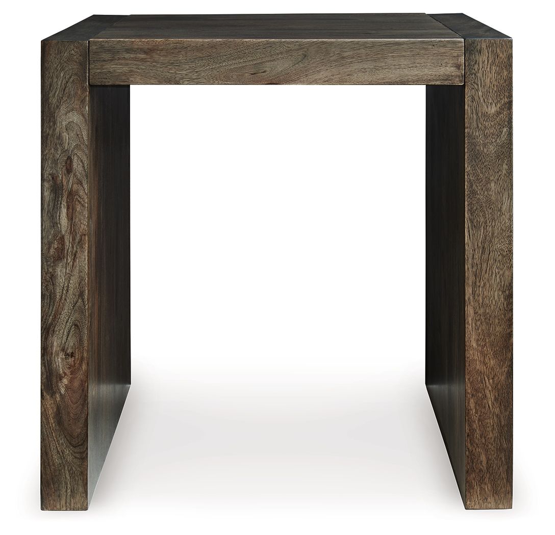 Dreggan - Brown - Square End Table by Signature Design by Ashley® | Bel Furniture