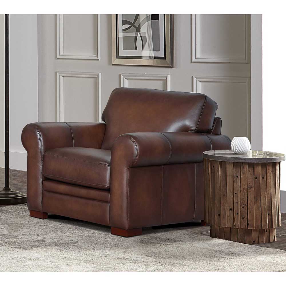 Brookfield - Top Grain Leather Chair by Hydeline Furniture | Bel Furniture