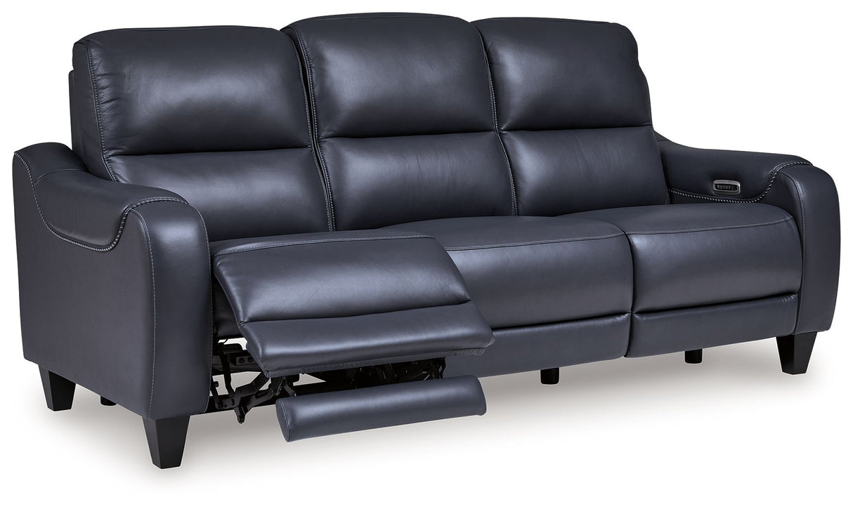 Mercomatic - Power Reclining Sofa With Adj Headrest by Signature Design by Ashley® | Bel Furniture