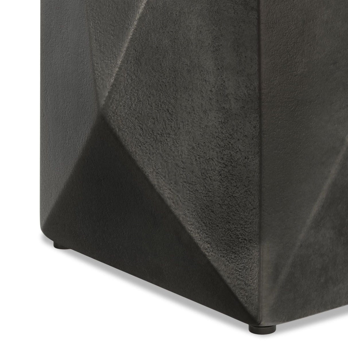 Danner - Cast Aluminum Side Table - Black by Simpli-Home | Bel Furniture